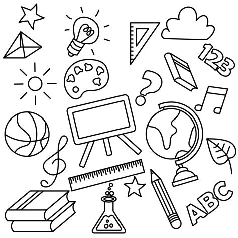 Premium Vector | Back To School supplies doodle vector Very suitable