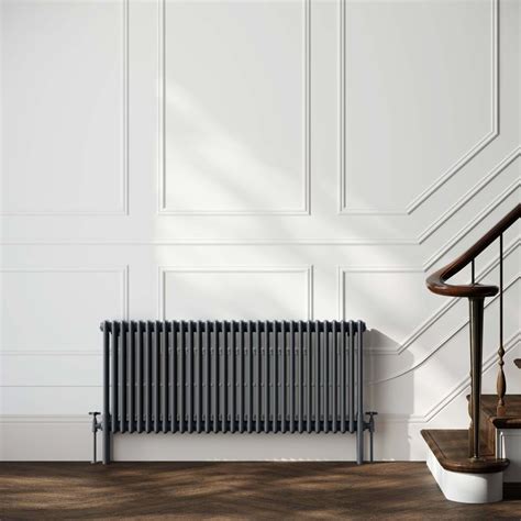 Athens Anthracite Triple Column Traditional Radiator