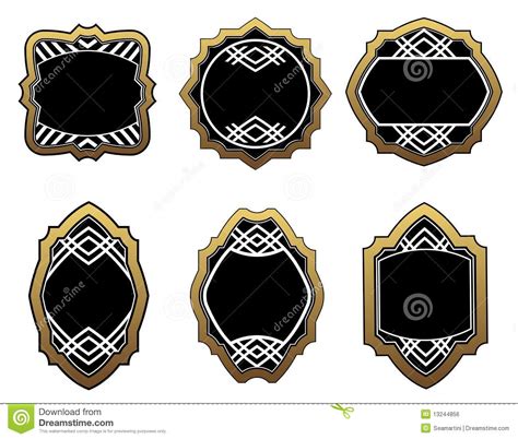 Conjunto De Escrituras De La Etiqueta De Oro Ilustraci N Del Vector