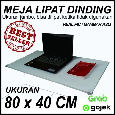 Jual Big Promo Meja Lipat Dinding X Cm Putih Murah Di Lapak Zea