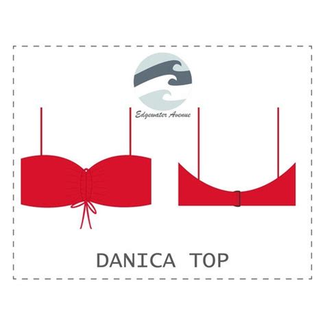 Diy Drawstring Bikini Top Danica Top Pdf Sewing Pattern Etsy