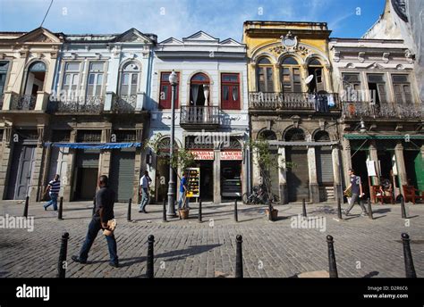 Colonial architecture, Fatima, Rio de Janeiro, Brazil, South America ...