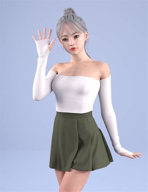 Dforce Hnc24 Off Shoulder Outfits For Genesis 9 Daz 3d