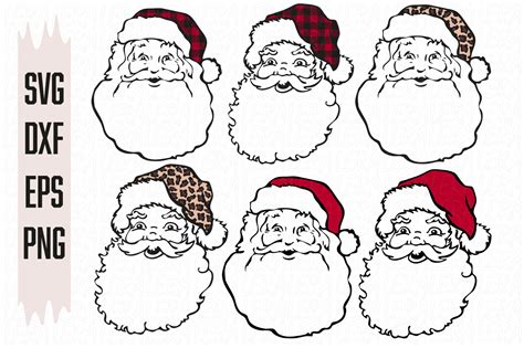 Santa Claus Leopard Santa Buffalo Plaid Graphic By Lerastudio