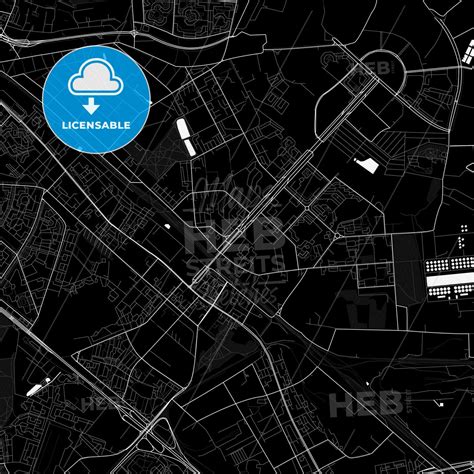 lyubertsy russia  vector map black  white hebstreits