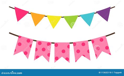 Birthday Flag Linear Icon. Modern Outline Birthday Flag Logo Con ...