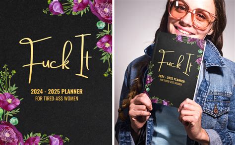 Fuck It Planner Funny Gag Gifts For Women 24 Month 2 Year Unique White Elephant Presents