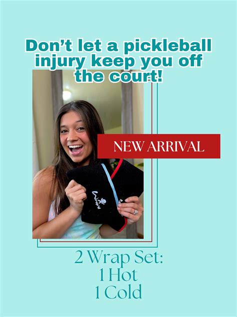 Pickleball Essentials Kit - Hot & Cold Therapy Packs for Pickleball Pl