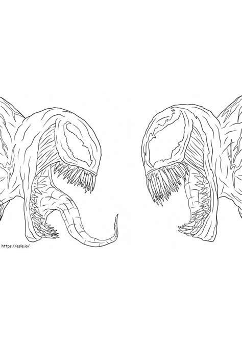 Venom Symbiote Coloring Page