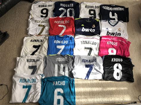 My Ronaldo-Era Jersey collection is finally up to date. : r/realmadrid