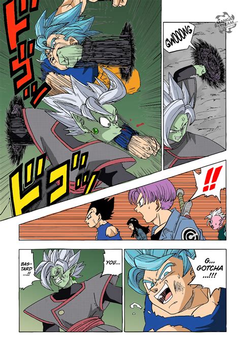 Colored A Page From The Dragon Ball Super Manga In The Style Of The