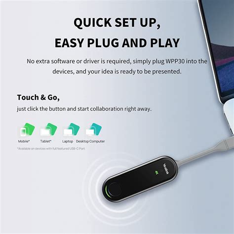 Buy The Yealink Wpp30 4k Wireless Presentation Pod Wpp30 Online