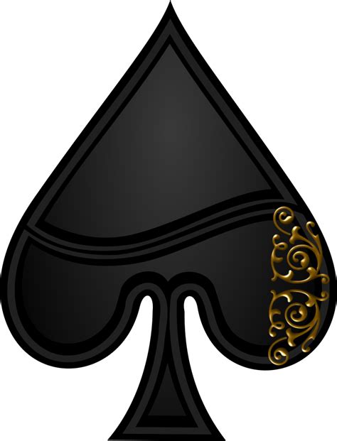 Onlinelabels Clip Art Spades Symbol