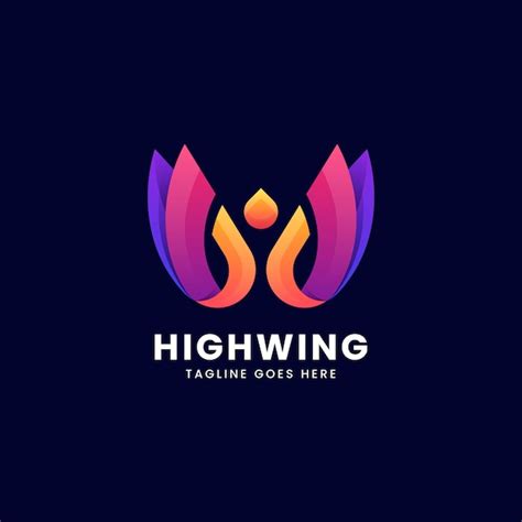 Premium Vector Vector Logo Illustration Wings Gradient Colorful Style