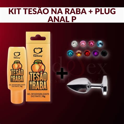Anestésico Anal Tesão na Raba Plug Anal P Kit Anal Iniciante Gel Excitante Sex shop Shopee
