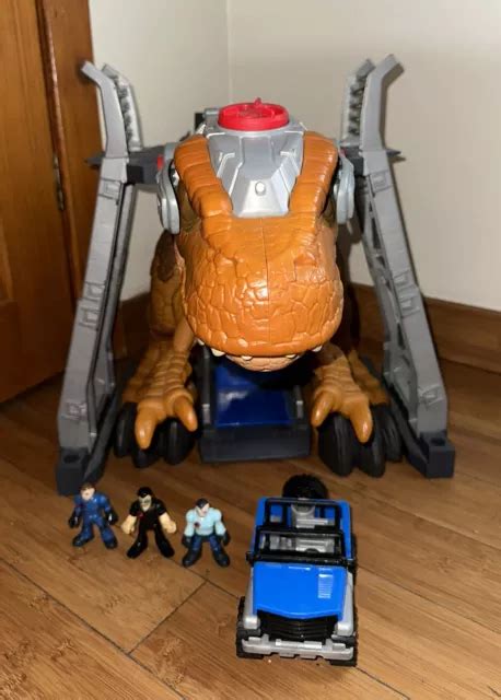 FISHER PRICE IMAGINEXT JURASSIC World Grande Dinosauro T Rex Con Luci