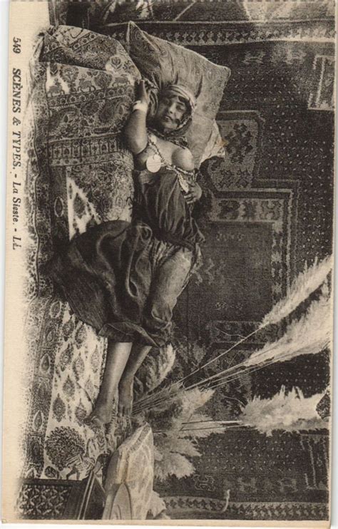 Pc Scenes Et Types La Sieste Ethnic Nude A United States Louisiana Other Postcard