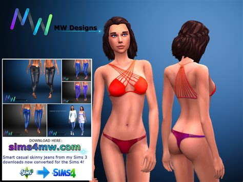 The Sims Resource Electrifying Sexiness Bikini Set