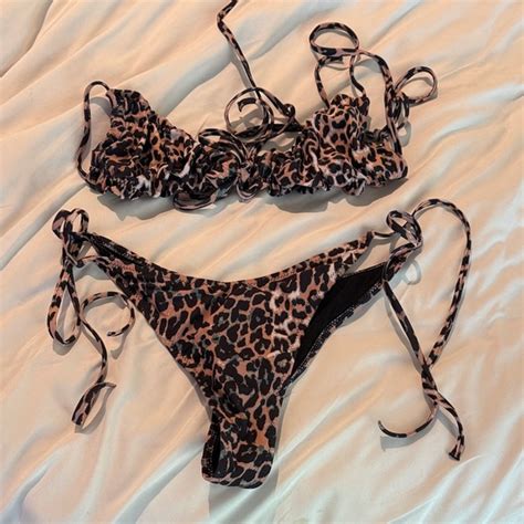 SHEIN Swim Leopard Print Bikini Set Poshmark