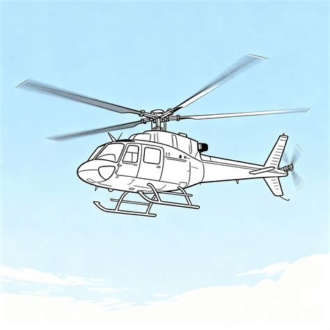 easy helicopter drawing