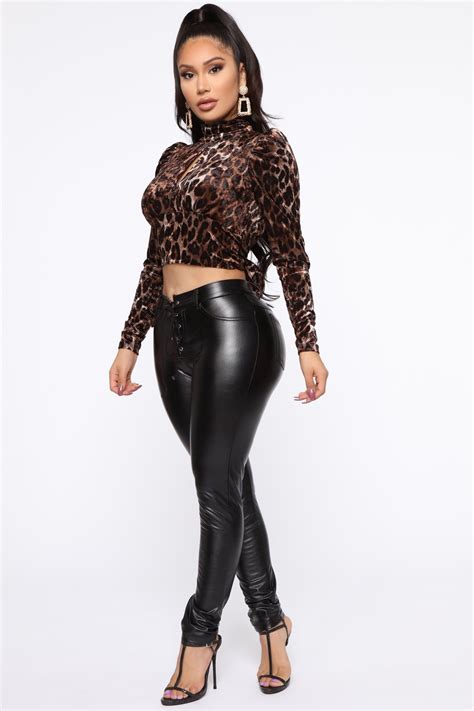 Leopard Fashion Fashion Nova Models Nova Jeans All Or Nothing Cut