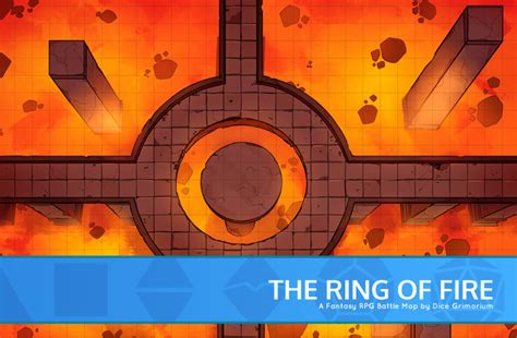 The Ring Of Fire - D&D Map for Roll20 And Tabletop - Dice Grimorium