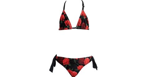 Sugarfree Παιδικό Μαγιό Bikini Set για Κορίτσι Μαύρο Κόκκινο BestPrice gr