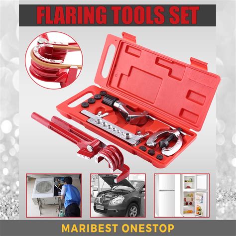 Pcs Pipe Flaring Swaging Tool Set Tube Cutter Flare Repair Aircond