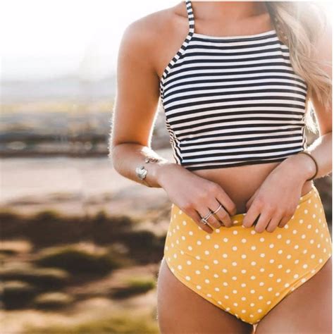 Купальник AliExpress Sexy High Neck Bikini Women Swimwear Push Up Swimsuit Biquini Beach