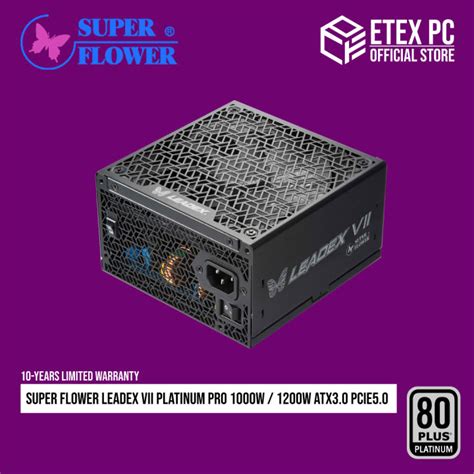 Super Flower Leadex VII Platinum PRO 1000W / 1200W ATX3.0 PCIe5.0 80 ...