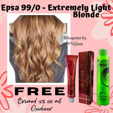 Bliss Point Bremod Ml Oxidizer Extremely Light Blonde Epsa Hair Color Ml Tube