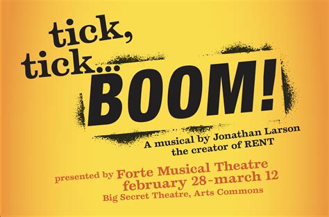 Auditions (Calgary): Tick, Tick... Boom! - Forte Musical Theatre ...