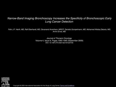 Narrow Band Imaging Bronchoscopy Increases The Specificity Of Bronchoscopic Early Lung Cancer