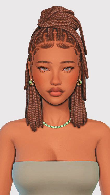 Braids Locs Twists And More Maxis Match Edition Sims Hair Sims