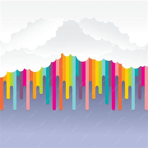 Premium Vector | Dripping rainbow