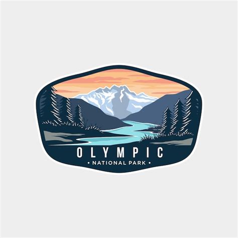 Illustration Du Logo Du Patch Embl Me Du Parc National Olympique