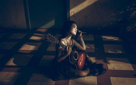 Women Brunette Guitar Wallpapers HD Desktop And Mobile Backgrounds