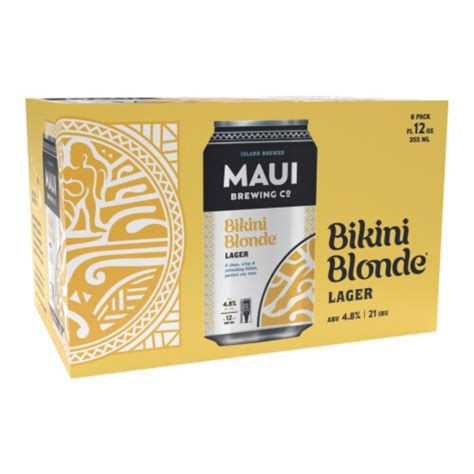 Maui Brewing Co Bikini Blonde Lager Craft Beer Cans Fl Oz Kroger