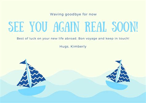 Goodbye Card Template