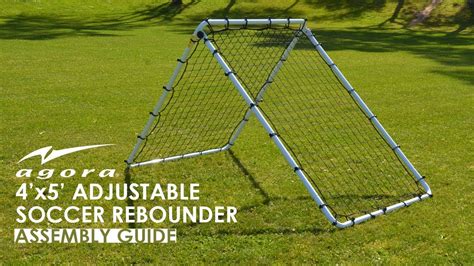 AGORA Adjustable Soccer Rebounder Assembly Guide - YouTube