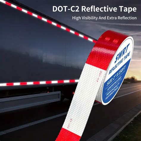 Reflective Tape Red White Reflective Tape Outdoor Waterproof Temu