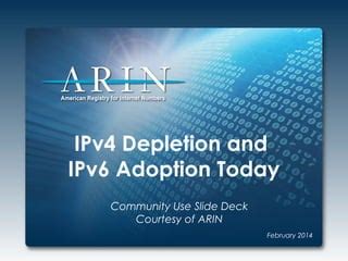 IPv4 Depletion And IPv6 Adoption Today PPT