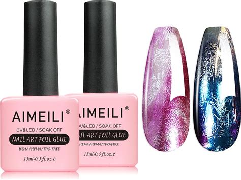 Aimeili Nail Foil Glue Gel For Foil Stickers Nail Transfer Tips Nail