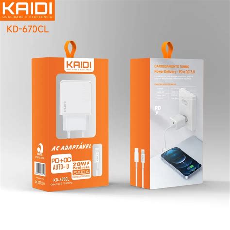 Representante Oficial Dos Produtos Kaidi No Brasil Carregador Usb E