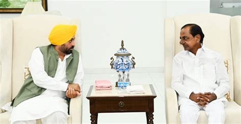 Ani On Twitter Punjab Cm Bhagwant Mann Met Telangana Cm K