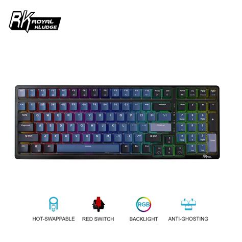Rk Royal Kludge Rk Limited Edition Wireless Keyboard Tri Mode Bluetooth Hot Swappable Shopee
