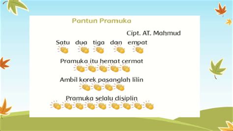 Pantun Pramuka Ciptaan A T Mahmud Youtube