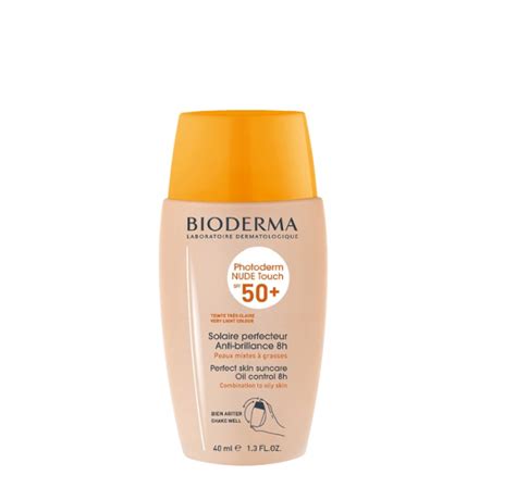 Bioderma Photoderm Nude Touch SPF 50 Солнцезащитный флюид для лица с тоном Очень светлый 40 мл