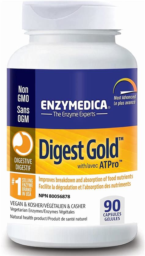 Enzymedica Digest Gold With Atpro High Potency Enzymes For Optimal