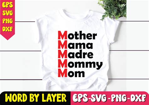 Mother Mama Madre Mommy Mom Svg Design Graphic By World Islamic Design